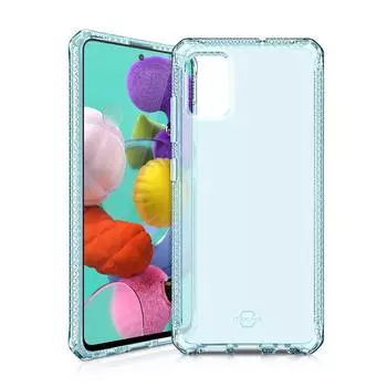 Чехол антибактериальный ITSKINS SPECTRUM CLEAR для Samsung Galaxy A51 голубой