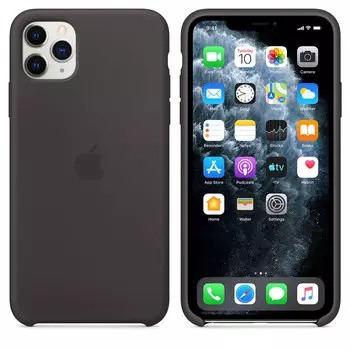 Чехол Apple iPhone 11 Pro Max Silicone Case - Black (MX002ZM/A)