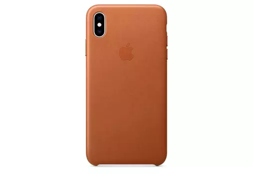 Чехол Apple iPhone XS Max Leather Case (MRWV2ZM/A) Saddle Brown