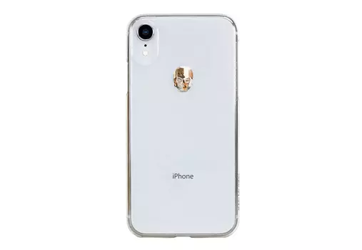 Чехол Bling My Thing для iPhone XR Treasure - Gold Skull - Clear