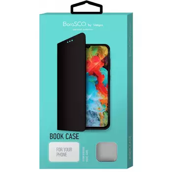 Чехол Book Case BoraSCO для IPhone X/ Xs, экокожа, розовый