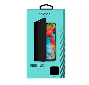 Чехол BoraSCO Book Case для Realme 6 черный