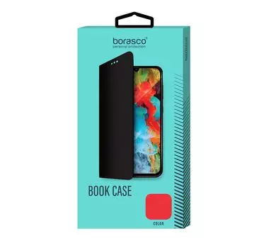 Чехол BoraSCO Book Case для Realme C30/ c30s красный