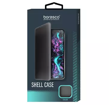 Чехол BoraSCO Shell Case для Redmi Note 10 черный