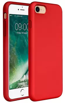 Чехол Deppa Liquid Silicone Case для Apple iPhone SE (2020)/7/8 красный