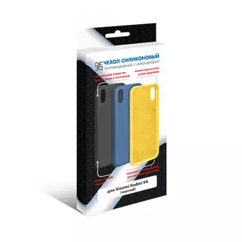 Чехол DF для Xiaomi Redmi 9A Black xiOriginal-13