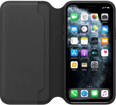 Чехол (флип-кейс) Apple для Apple iPhone 11 Pro Max Leather Folio черный (MX082ZM/A)