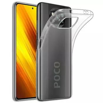 Чехол клип-кейс Alwio для Poco X3 NFC/ Poco X3 Pro, прозрачный