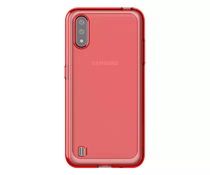 Чехол (клип-кейс) Samsung Galaxy M01 araree M cover красный (GP-FPM015KDARR)