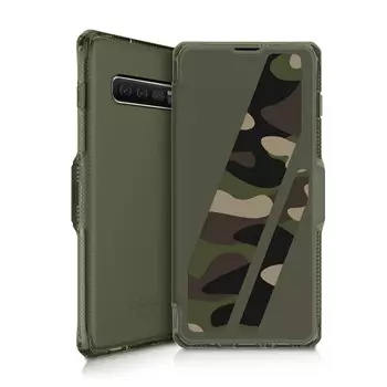 Чехол-книжка ITSKINS SPECTRUM FOLIO для Samsung Galaxy S10 plus хаки/камуфляж