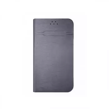 Чехол-книжка универсальный OLMIO р.L, 5.5"-6.5" (165*82*20мм) серый