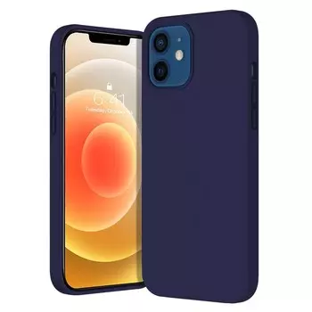 Чехол Krutoff для iPhone 12 / 12 Pro Silicone Case Midnight Blue 11141
