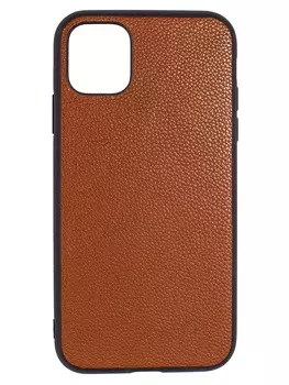 Чехол LuxCase для APPLE iPhone 11 Pro Max Кожа+TPU Brown 66007