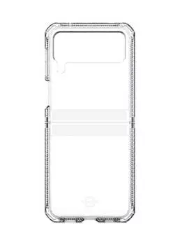 Чехол-накладка антибактериальный ITSKINS HYBRID CLEAR для Samsung Galaxy Z Flip3, прозрачный