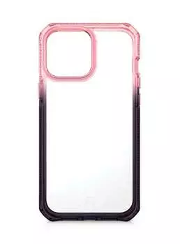 Чехол-накладка антибактериальный ITSKINS SUPREME PRISM для Apple iPhone 13 ProMax (6.7"), св.розовый/серый