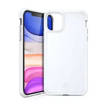 Чехол-накладка ITSKINS HYBRID GLASS ( Iridium ) для Apple iPhone 11 6,1" белый матовый
