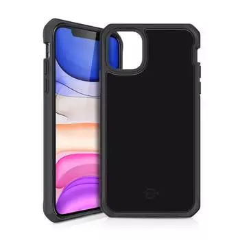 Чехол-накладка ITSKINS HYBRID GLASS ( Iridium ) для Apple iPhone 11 6,1" чёрный