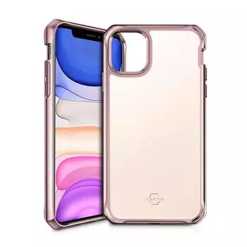 Чехол-накладка ITSKINS HYBRID GLASS ( Iridium ) для Apple iPhone 11 6,1" розовый