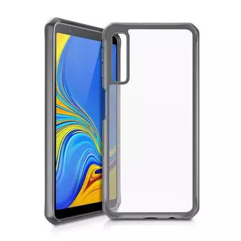 Чехол-накладка ITSKINS HYBRID MKII для Samsung Galaxy A7 (2018) чёрный/прозрачный