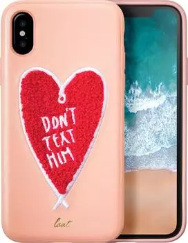 Чехол-накладка LAUT POP HEART BREAKER для Apple iPhone X/XS розовый