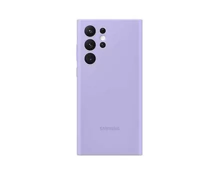 Чехол-накладка Samsung EF-PS908TVEGRU Silicone Cover для Galaxy S22 Ultra, лавандовый