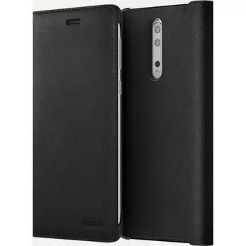 Чехол Nokia 8 Leather Flip Cover Black CP-801