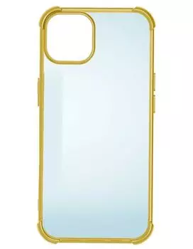 Чехол противоударный Devia Glitter Shockproof Soft Case для iPhone 13 золотой