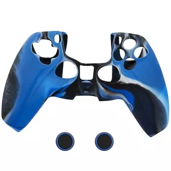 Чехол Red Line для PS5 Silicone Blue-Black HS-PS5307J / УТ000025554