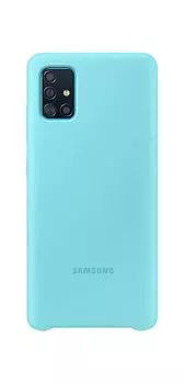 Чехол Samsung Galaxy A51 Silicone Cover голубой (EF-PA515TLEGRU)