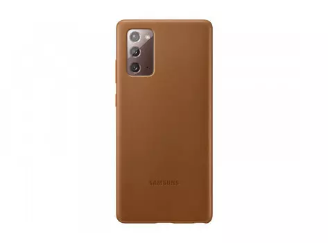 Чехол Samsung Galaxy Note 20 Leather Cover Brown EF-VN980LAEGRU