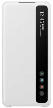 Чехол Samsung Galaxy S20 Smart Clear View Cover белый (EF-ZG980CWEGRU)