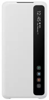 Чехол Samsung Galaxy S20+ Smart Clear View Cover белый (EF-ZG985CWEGRU)