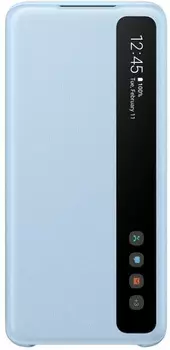 Чехол Samsung Galaxy S20 Smart Clear View Cover голубой (EF-ZG980CLEGRU)