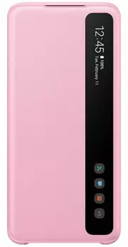 Чехол Samsung Galaxy S20 Smart Clear View Cover розовый (EF-ZG980CPEGRU)