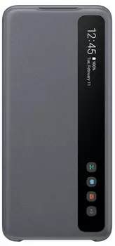 Чехол Samsung Galaxy S20 Smart Clear View Cover серый (EF-ZG980CJEGRU)