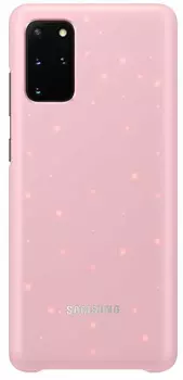 Чехол Samsung Galaxy S20+ Smart LED Cover розовый (EF-KG985CPEGRU)