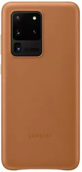 Чехол Samsung Galaxy S20 Ultra Leather Cover коричневый (EF-VG988LAEGRU)