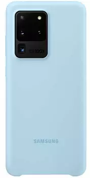 Чехол Samsung Galaxy S20 Ultra Silicone Cover голубой (EF-PG988TLEGRU)