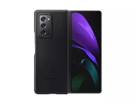 Чехол Samsung Galaxy Z Fold 2 Leather Cover Black EF-VF916LBEGRU
