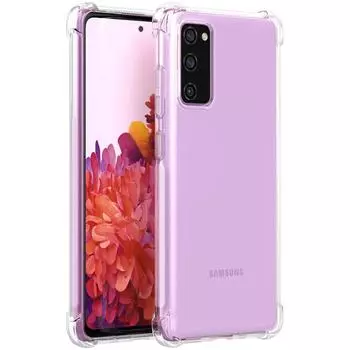 Чехол силиконовый противоударный Alwio для Galaxy S20 Fan Edition прозрачный