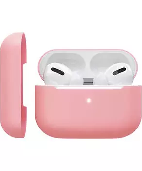 Чехол силиконовый Red Line для зарядного кейса AirPods Pro, розовый УТ000019188