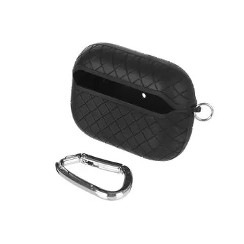 Чехол силиконовый Xundd для Airpods Pro с карабином, черный (XDCA-002)