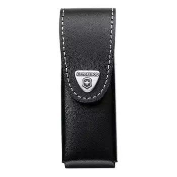 Чехол Victorinox кожаный черный, на липучке