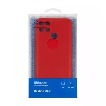Чехол защитный Red Line Ultimate для Realme C25/C25s, красный УТ000026559