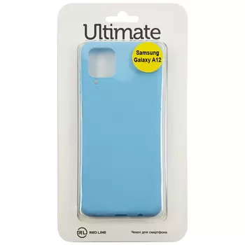 Чехол защитный Red Line Ultimate для Samsung Galaxy A12, голубой УТ000023600