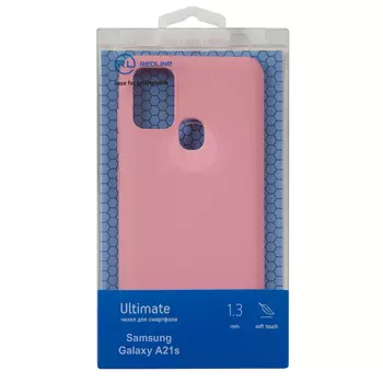 Чехол защитный Red Line Ultimate для Samsung Galaxy A21s, розовый УТ000022376