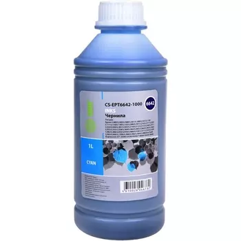 Чернила Cactus CS-EPT6642-1000 голубой 1000мл для Epson L100/L110/L120/L132/L200/L210/L222/L300/L312