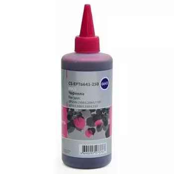 Чернила Cactus CS-EPT6643-250 для Epson L100/L110/L120/L132/L200/L210/L222/L300/L312, пурпурный