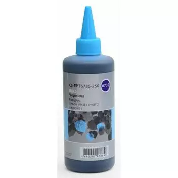 Чернила Cactus CS-EPT6735-250 для Epson L800/L810/L850/L1800, светло-голубой