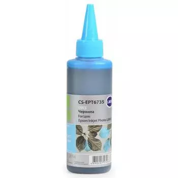 Чернила Cactus CS-EPT6735 для Epson L800, светло-голубой